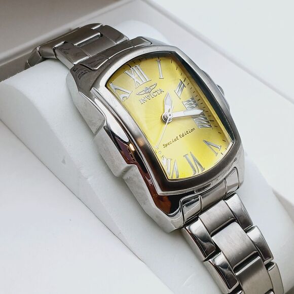 INVICTA Special Edition LUPAH 18645 Stainless Steel Rectangle Dial Watch Discont - Picture 8 of 16